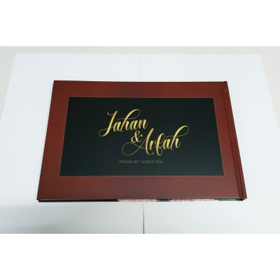 Guest Book Kahwin Maroon